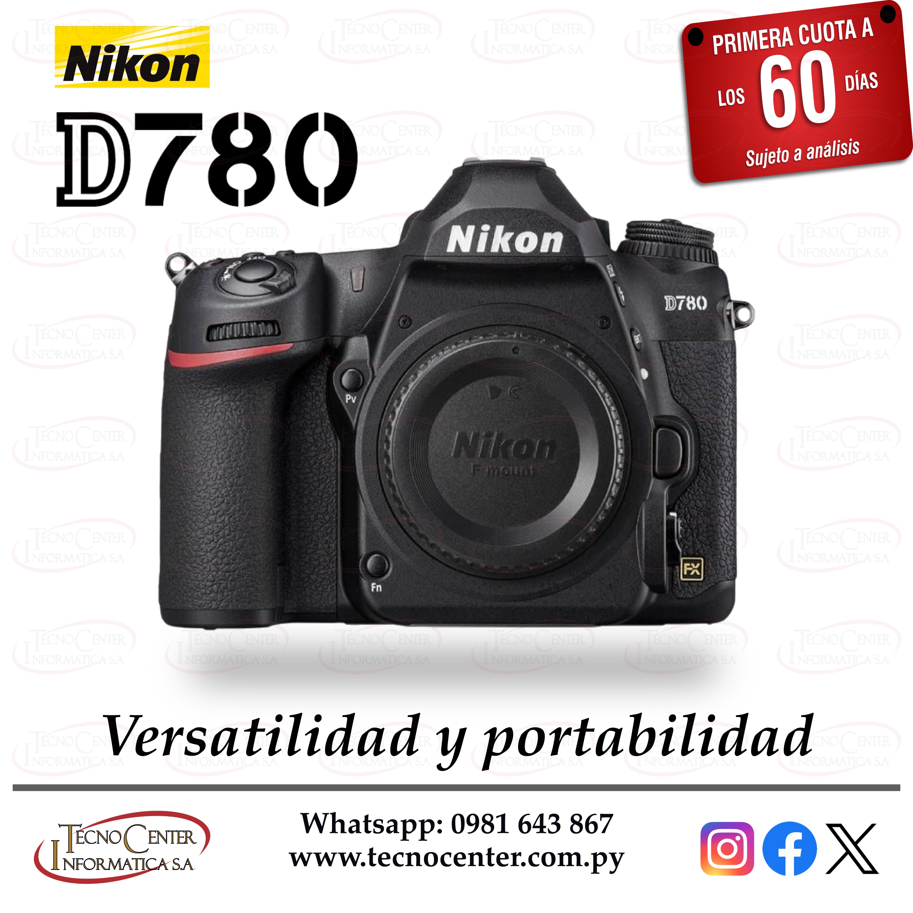 Cámara Nikon D780 Cuerpo